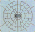 Picture of a spider web bolometer. This a 143 GHz module, The temperature sensor is at the center of the absorbing grid